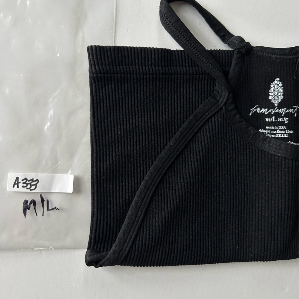 ☀️ (A333) NEW People Movement Happiness Runs Tank Top. Black. Size: M/L - Picture 7 of 8